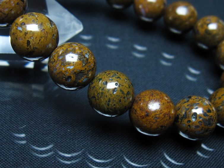 コンドライト「サハラNWA869隕石」 ブレスレット 11mm [t352-1755] 3枚目