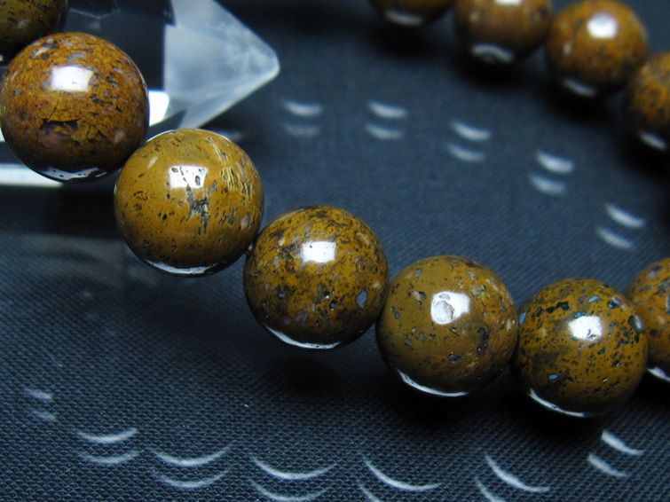 コンドライト「サハラNWA869隕石」 ブレスレット 12mm [t352-1756] 3枚目