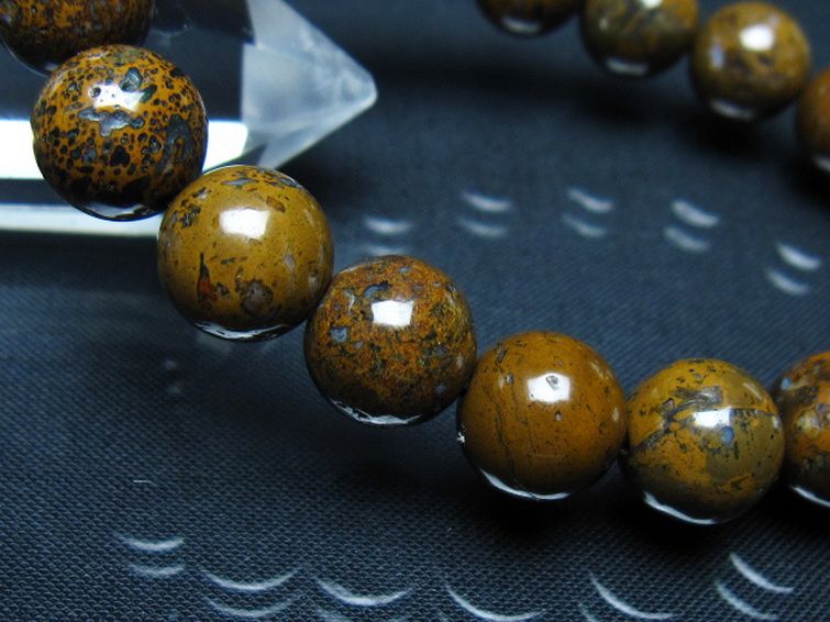 コンドライト「サハラNWA869隕石」 ブレスレット 11mm [t352-1757] 3枚目