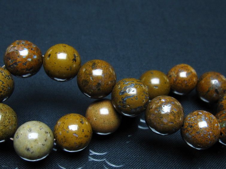 コンドライト「サハラNWA869隕石」 ブレスレット 12mm [t352-1758] 2枚目