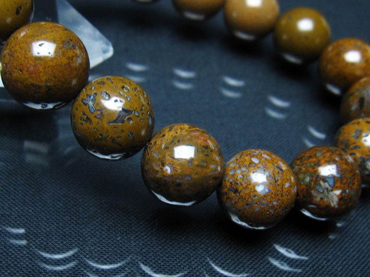 コンドライト「サハラNWA869隕石」 ブレスレット 12mm [t352-1758] 3枚目