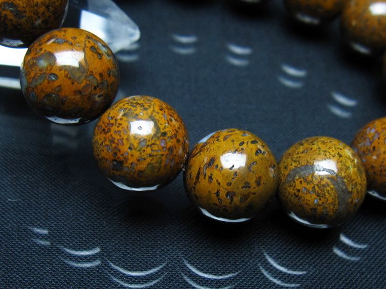 コンドライト「サハラNWA869隕石」 ブレスレット 14mm [t352-1759] 3枚目