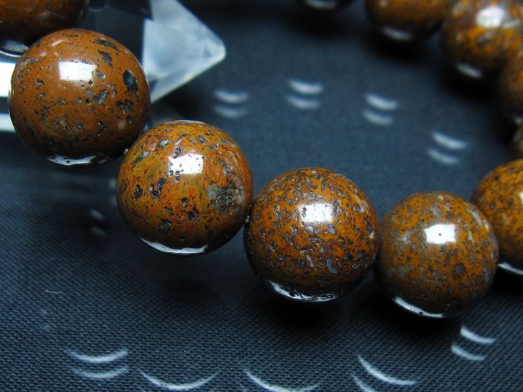 コンドライト「サハラNWA869隕石」 ブレスレット 14mm [t352-1760] 3枚目