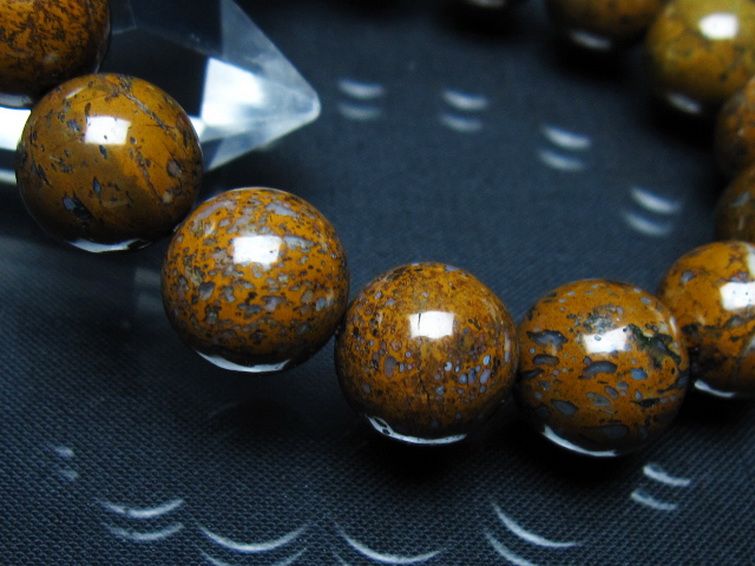 コンドライト「サハラNWA869隕石」 ブレスレット 13mm [t352-1761] 3枚目