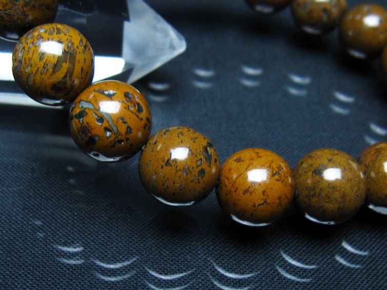 コンドライト「サハラNWA869隕石」 ブレスレット 11mm [t352-1762] 3枚目