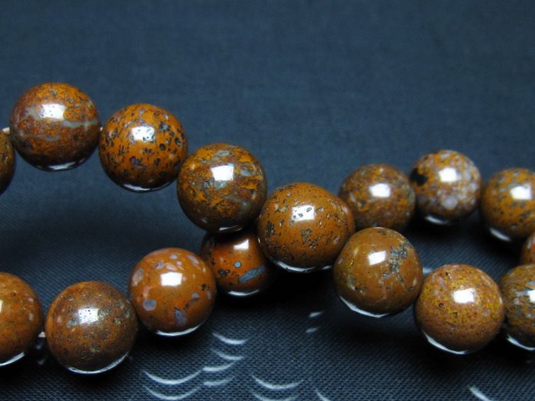 コンドライト「サハラNWA869隕石」 ブレスレット 11mm [t352-1763] 2枚目