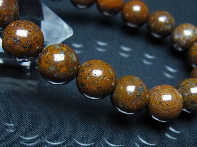 コンドライト「サハラNWA869隕石」 ブレスレット 11mm [t352-1763]