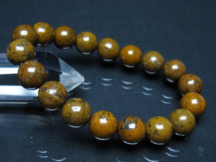 コンドライト「サハラNWA869隕石」 ブレスレット 12mm [t352-1764]