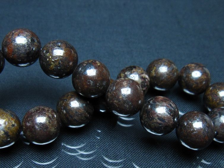 コンドライト「サハラNWA869隕石」 ブレスレット 12mm [t352-1765] 2枚目