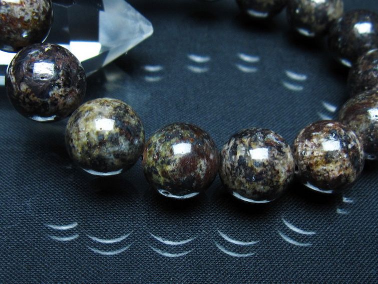 コンドライト「サハラNWA869隕石」 ブレスレット 13mm [t352-1767] 3枚目