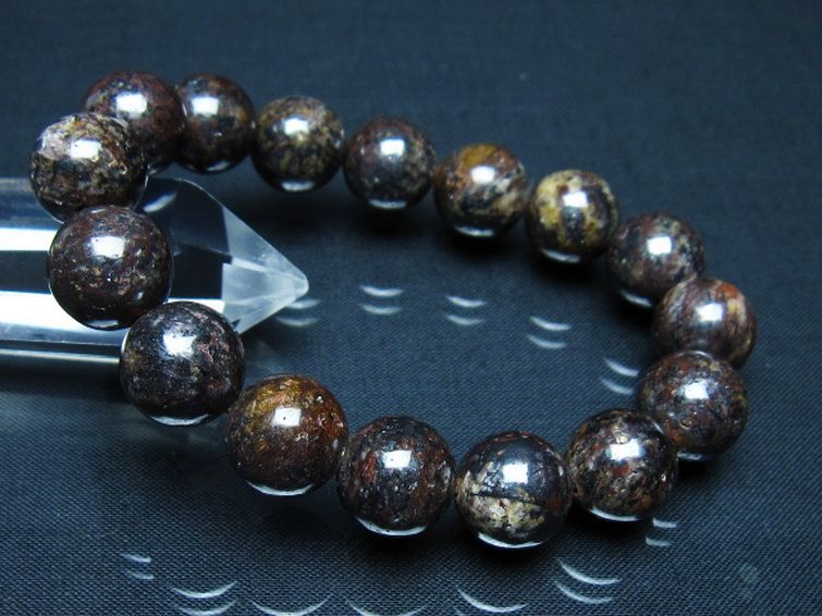 コンドライト「サハラNWA869隕石」 ブレスレット 14mm [t352-1769]