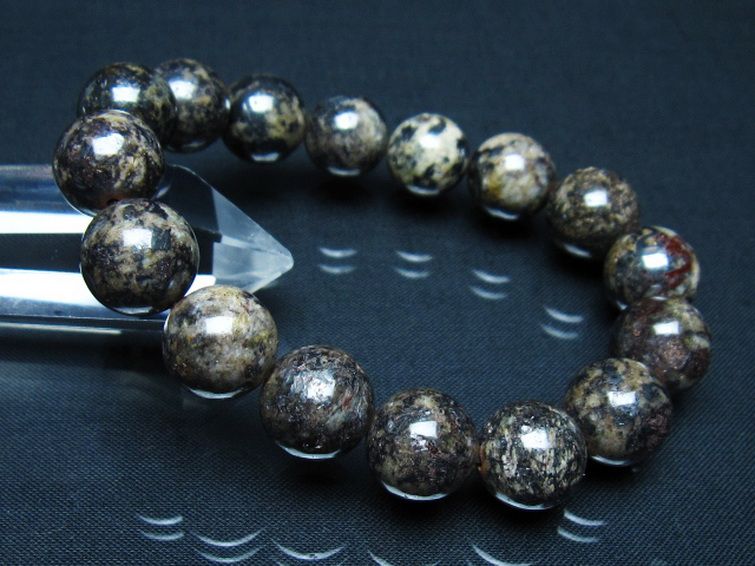 コンドライト「サハラNWA869隕石」 ブレスレット 14mm [t352-1770]