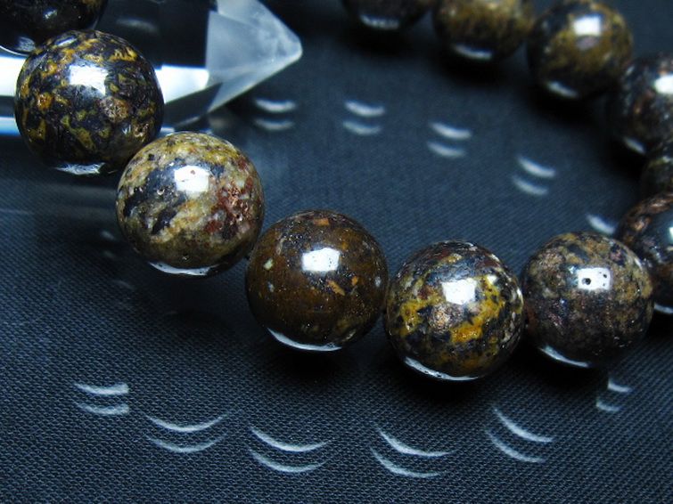 コンドライト「サハラNWA869隕石」 ブレスレット 14mm [t352-1771]