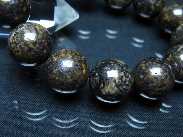 コンドライト「サハラNWA869隕石」 ブレスレット 16mm [t352-1772] 3枚目