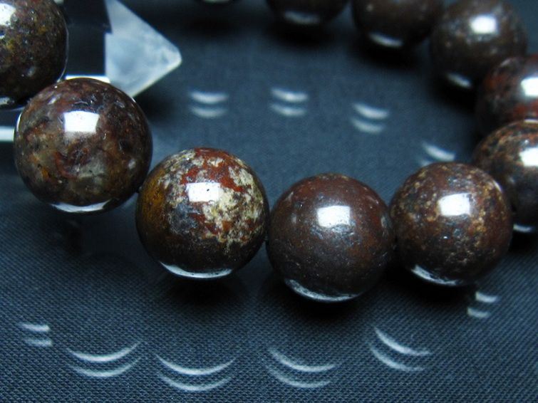 コンドライト「サハラNWA869隕石」 ブレスレット 16mm [t352-1773] 3枚目