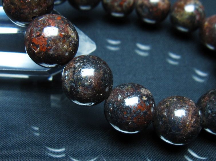 コンドライト「サハラNWA869隕石」 ブレスレット 14mm [t352-1774] 3枚目