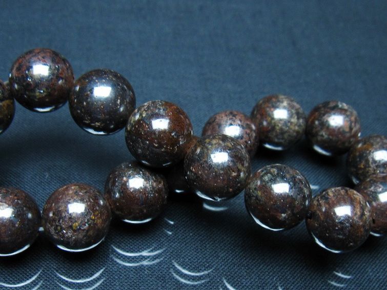 コンドライト「サハラNWA869隕石」 ブレスレット 12mm [t352-1776] 2枚目