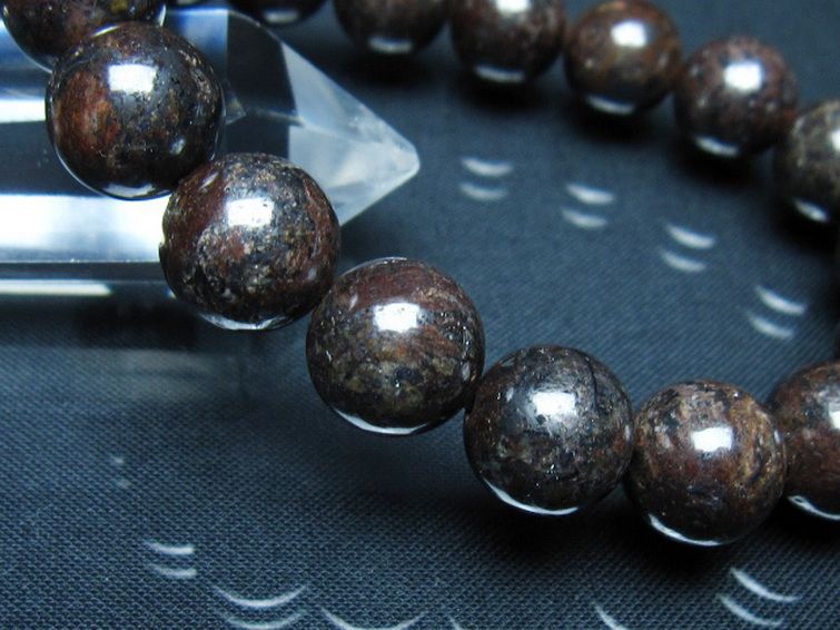 コンドライト「サハラNWA869隕石」 ブレスレット 12mm [t352-1776] 3枚目
