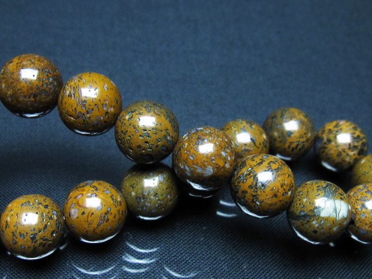 コンドライト「サハラNWA869隕石」 ブレスレット 12mm [t352-1794] 2枚目