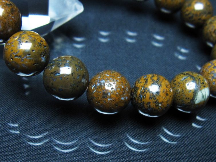 コンドライト「サハラNWA869隕石」 ブレスレット 12mm [t352-1794] 3枚目