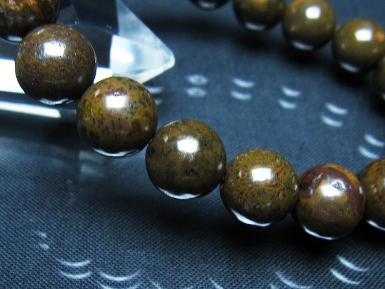 コンドライト「サハラNWA869隕石」 ブレスレット 11mm [t352-1796] 3枚目