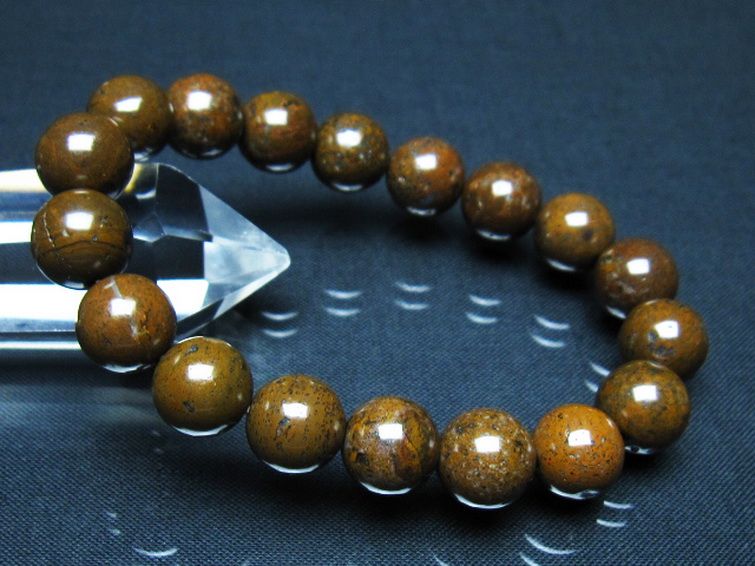 コンドライト「サハラNWA869隕石」 ブレスレット 11mm [t352-1805]