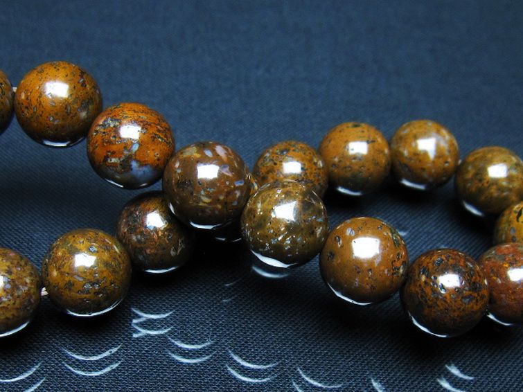 コンドライト「サハラNWA869隕石」 ブレスレット 11mm [t352-1818] 2枚目