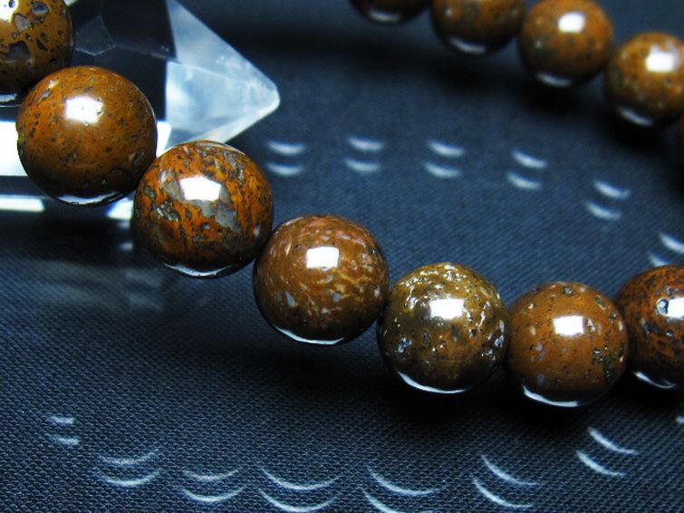 コンドライト「サハラNWA869隕石」 ブレスレット 11mm [t352-1818] 3枚目