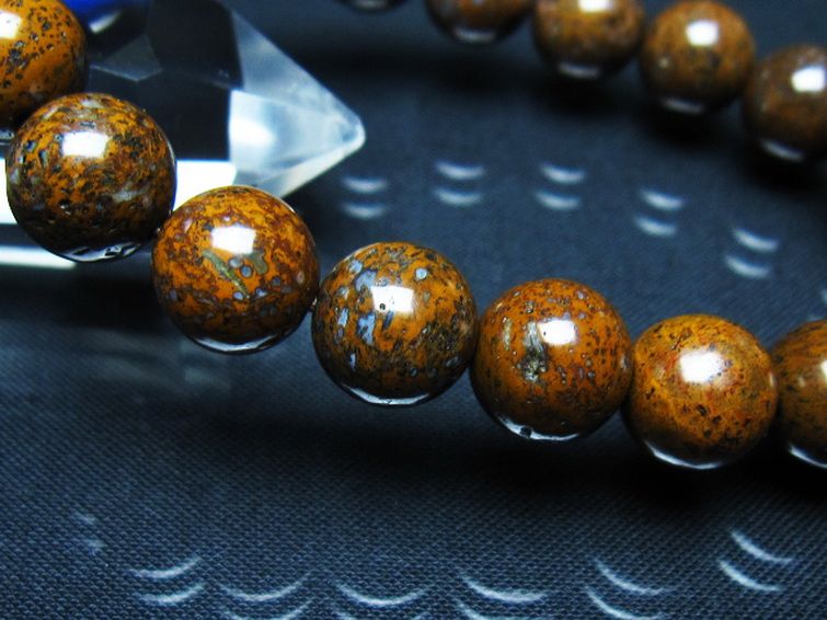 コンドライト「サハラNWA869隕石」 ブレスレット 11mm [t352-1829] 3枚目