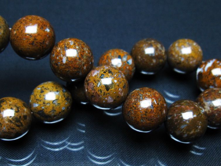 コンドライト「サハラNWA869隕石」 ブレスレット 14mm [t352-1833] 2枚目