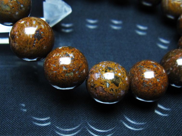 コンドライト「サハラNWA869隕石」 ブレスレット 14mm [t352-1833] 3枚目