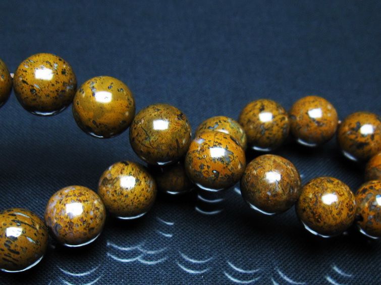 コンドライト「サハラNWA869隕石」 ブレスレット 10mm [t352-1835] 2枚目