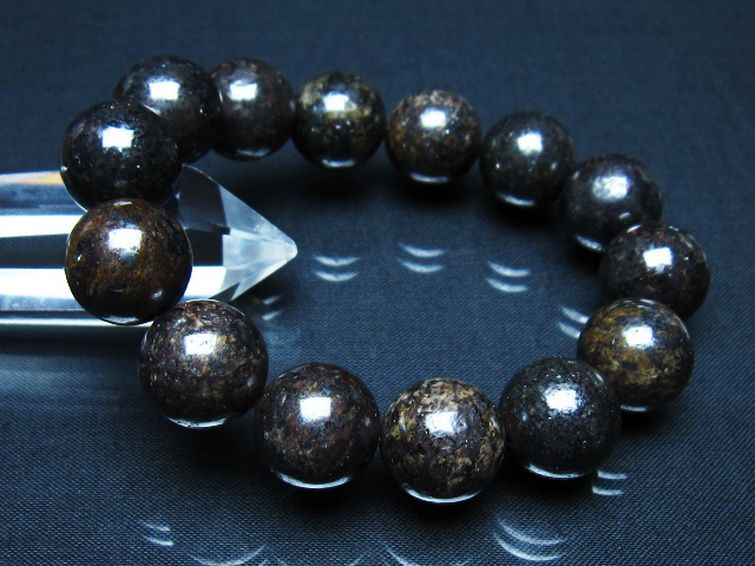 コンドライト「サハラNWA869隕石」 ブレスレット 16mm [t352-1851] 1枚目
