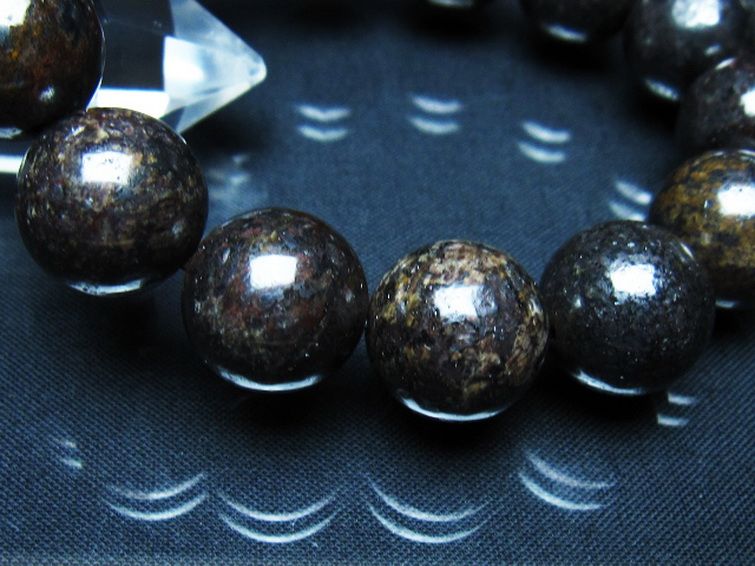 コンドライト「サハラNWA869隕石」 ブレスレット 16mm [t352-1851] 3枚目