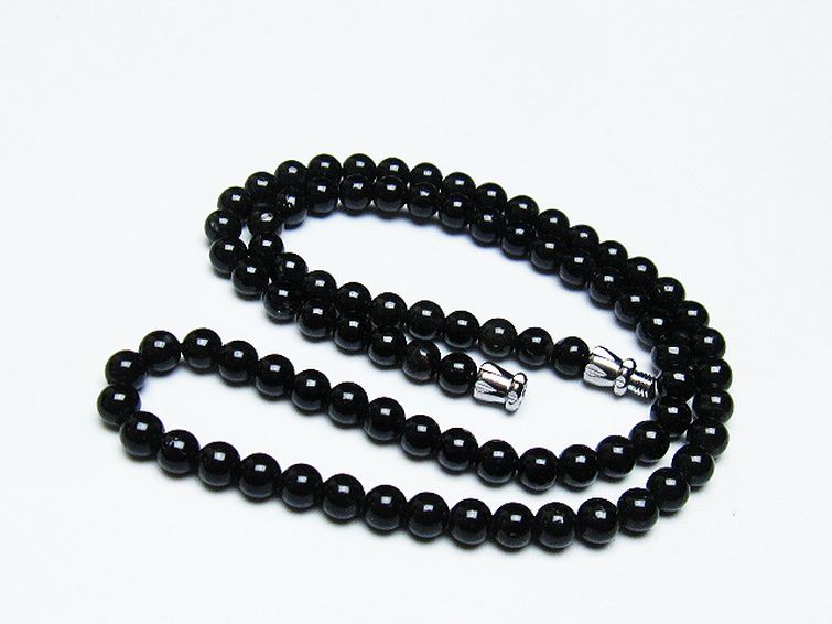 ブラックルチルクォーツ ネックレス 5mm [T354-5927] 3枚目