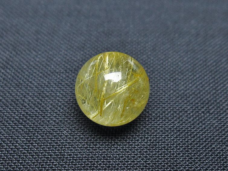 ゴールドタイチンルチル入り 水晶 丸玉 10mm [T355-1116] 3枚目