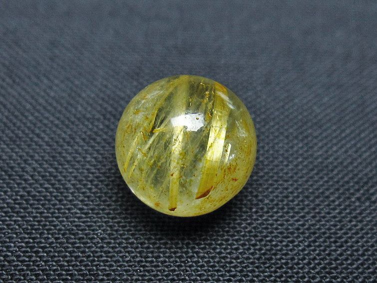 ゴールドタイチンルチル入り 水晶 丸玉 10mm [t355-1118] 2枚目