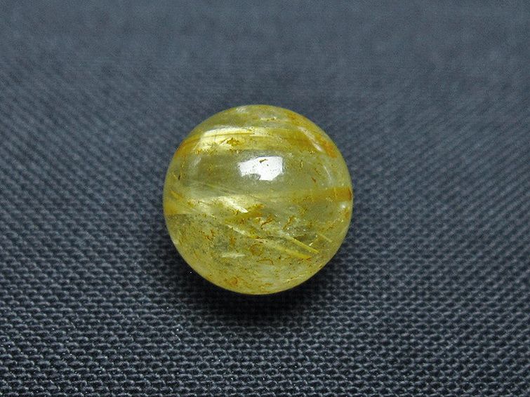 ゴールドタイチンルチル入り 水晶 丸玉 10mm [t355-1118] 3枚目