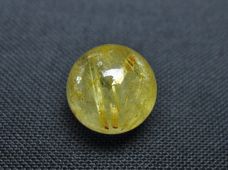 ゴールドタイチンルチル入り 水晶 丸玉 10mm [t355-1122] 2枚目