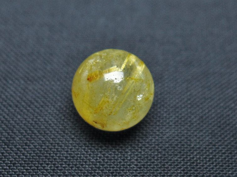 ゴールドタイチンルチル入り 水晶 丸玉 10mm [t355-1122] 3枚目