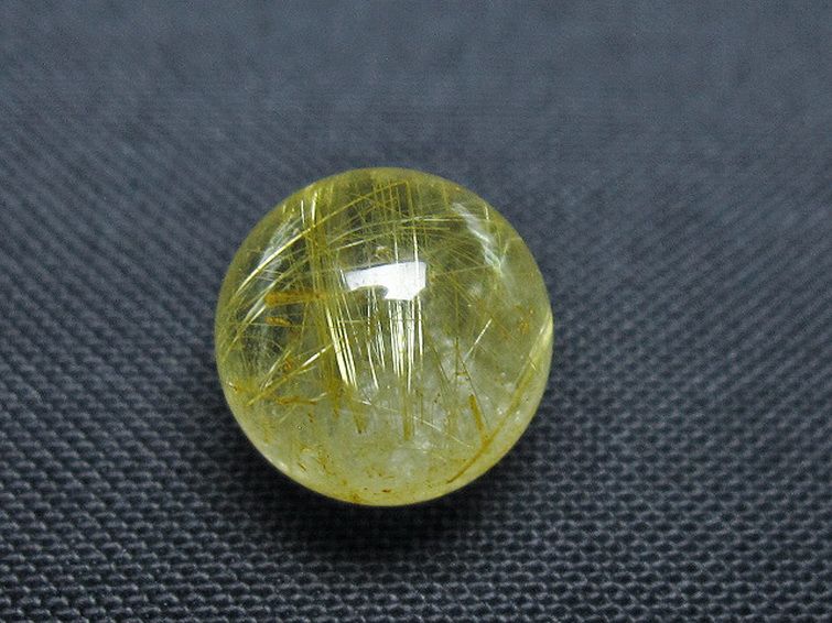 ゴールドタイチンルチル入り 水晶 丸玉 10mm [t355-1125] 2枚目