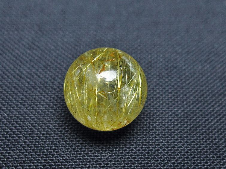 ゴールドタイチンルチル入り 水晶 丸玉 10mm [T355-1126] 2枚目