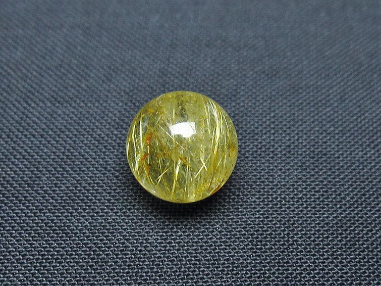 ゴールドタイチンルチル入り 水晶 丸玉 10mm [T355-1126] 3枚目