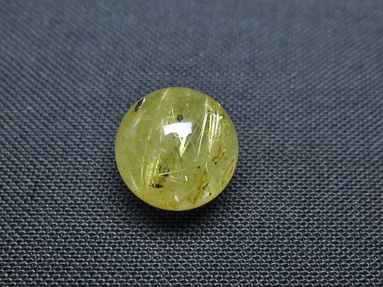 ゴールドタイチンルチル入り 水晶 丸玉 10mm [t355-1128] 3枚目