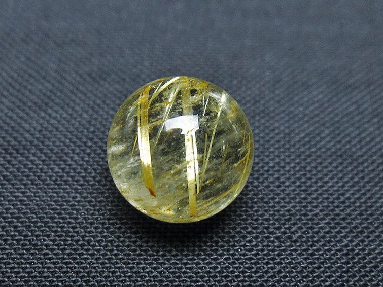 ゴールドタイチンルチル入り 水晶 丸玉 10mm [T355-1143] 2枚目