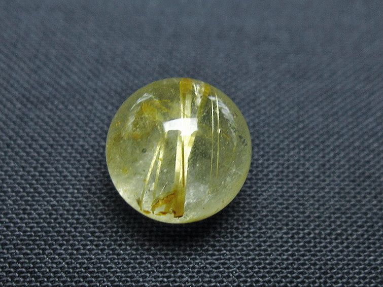 ゴールドタイチンルチル入り 水晶 丸玉 10mm [T355-1147] 2枚目