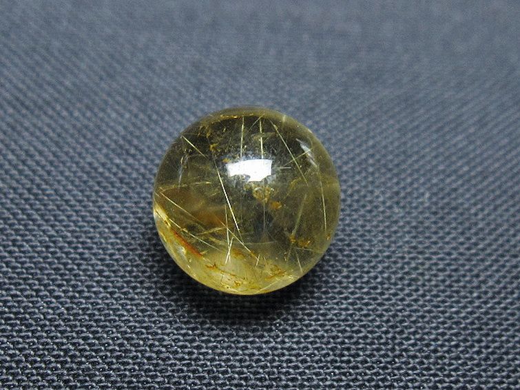 ゴールドタイチンルチル入り 水晶 丸玉 10mm [t355-1176] 2枚目