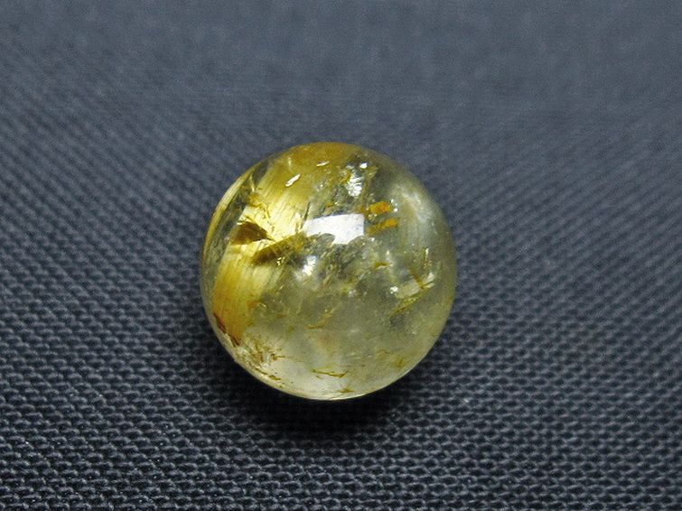 ゴールドタイチンルチル入り 水晶 丸玉 10mm [T355-1177] 2枚目
