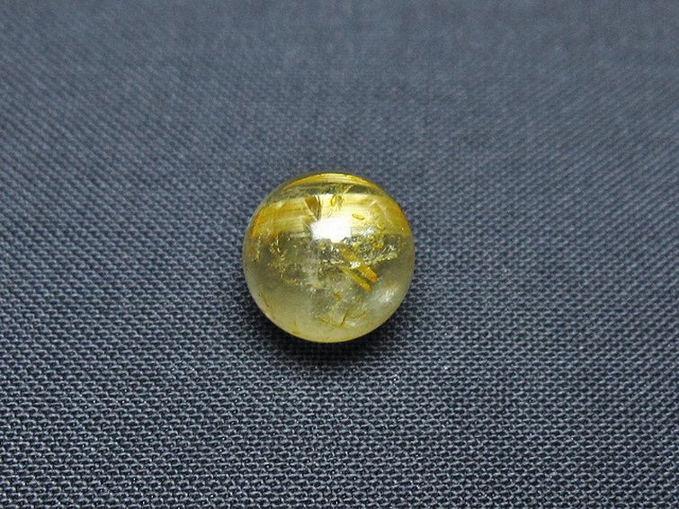 ゴールドタイチンルチル入り 水晶 丸玉 10mm [T355-1177] 3枚目
