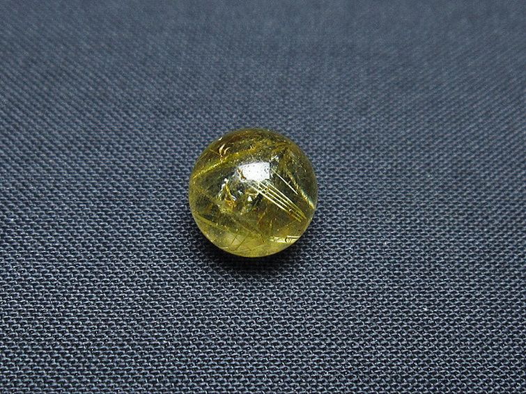 ゴールドタイチンルチル入り 水晶 丸玉 10mm [t355-1179] 3枚目